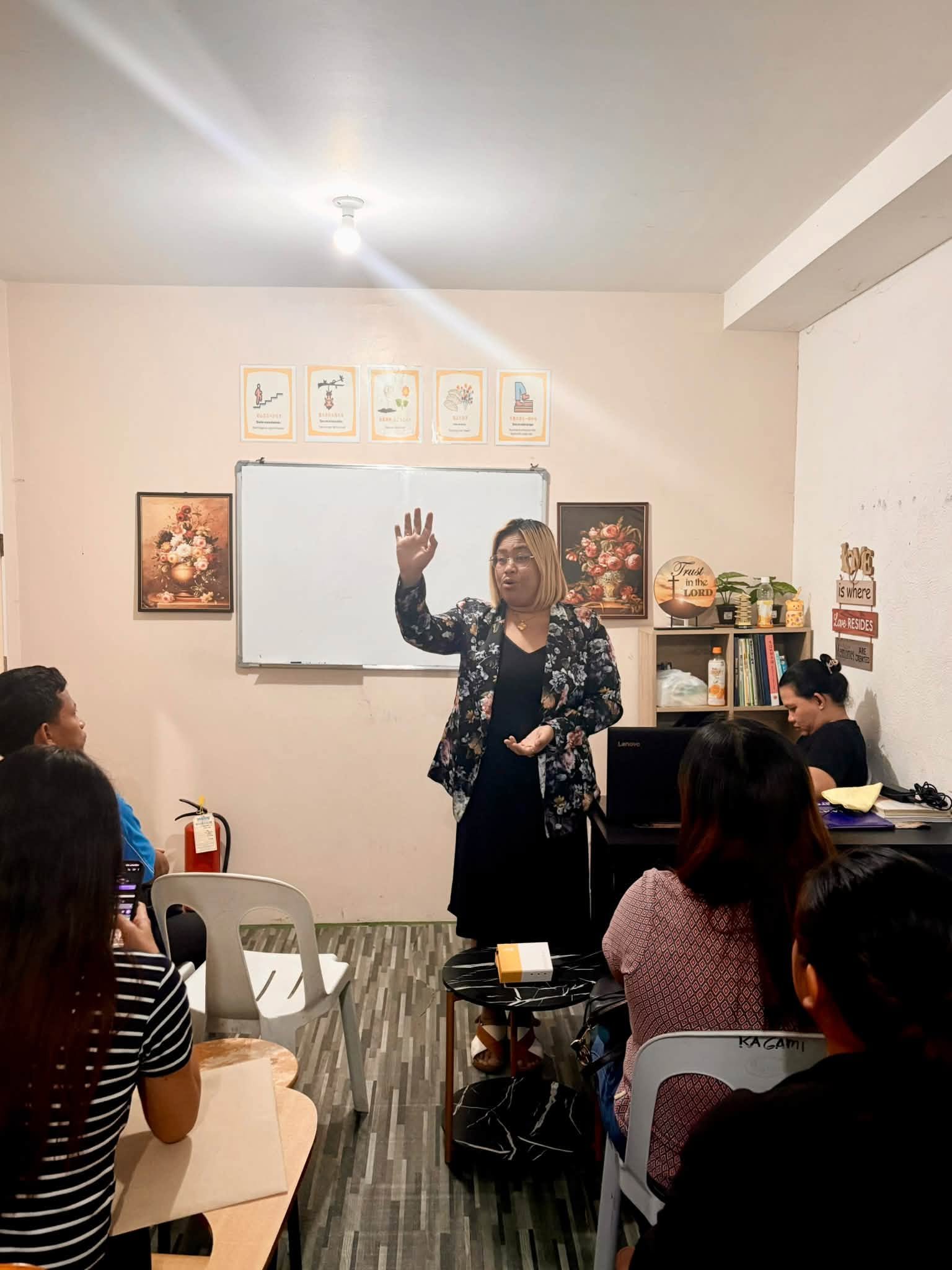A staff member presenting at the 2026 Scholarship Orientation Program