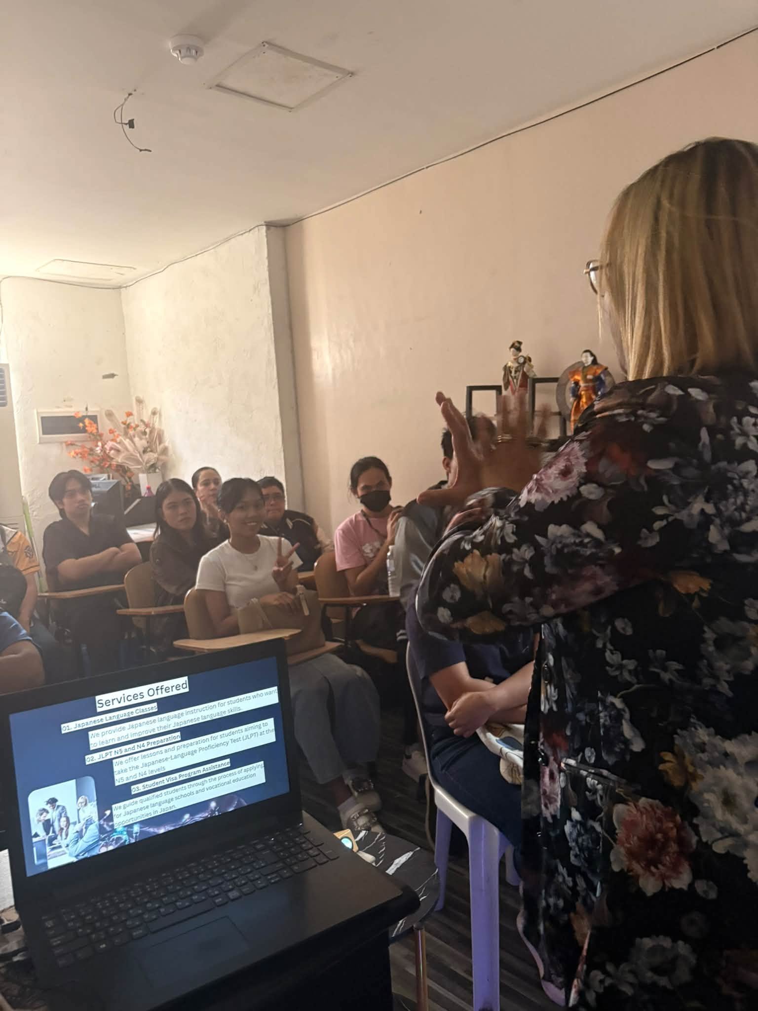 Scholarship applicants listening during the 2026 orientation