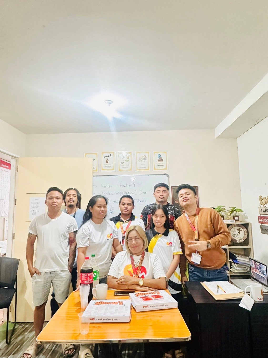 The Kagayakashii Mirai team at the Davao City office